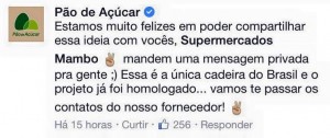 Pão de Açúcar entra em contato com o Mambo