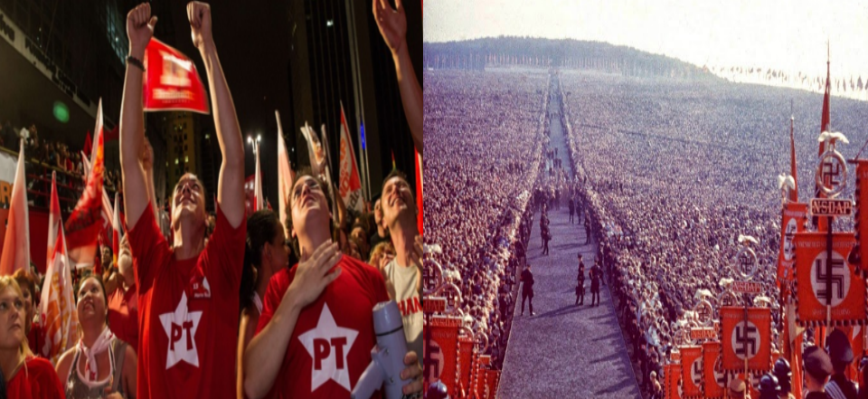 Resultado de imagem para pt e partido nazista semelhanças