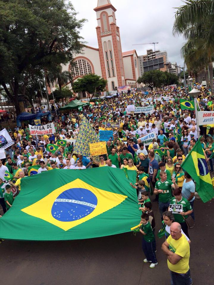 Protesto em Chapeco