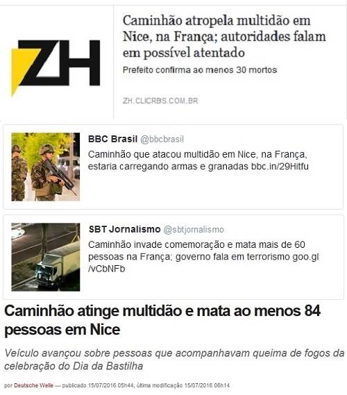 O atentado islâmico em Nice já tem um culpado: o caminhão