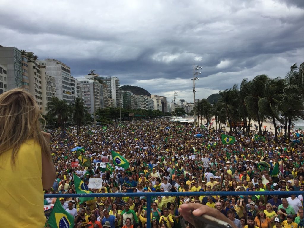 Manifestação no Rio de Janeiro reuniu 400 mil pessoas hoje (04)