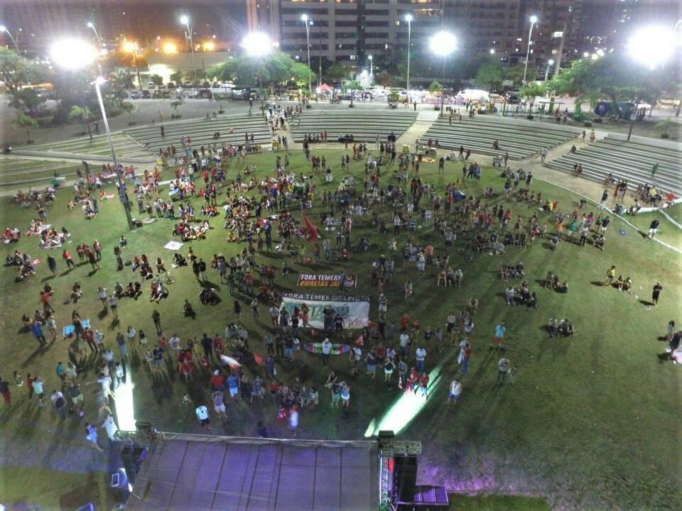 Showmício a favor de Lula em Fortaleza-CE atraiu apenas 200 pessoas. Fonte: página oficial do evento.
